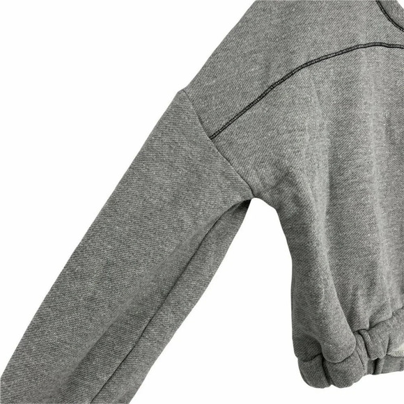 Rachel Roy Sweater Women's Sz S Gray Scoop Neck Cut Out Elastic Hem Long Sleeves - Picture 8 of 10